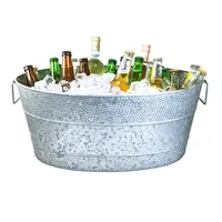 Nuevo cubo de vino de aluminio de alta calidad moderno enfriador de vino de metal moderno personalizado fabricantes de cubos de champán India en negro