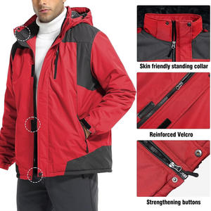 Veste de ski imperméable pour hommes avec doublure thermique imprimée du logo personnalisé OEM pour les sports d'hiver et les services de marque privée - Product Image 4