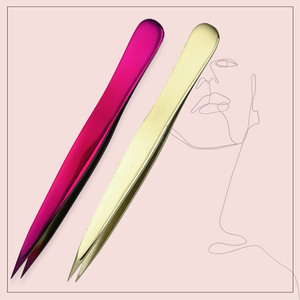 Quality fine <b>Pointed</b> tweezers Salon-grade Plucking tweezers plane grip Sharp <b>point</b> Tip EyeBrow Tweezer Hair <b>Removal</b> Beauty <b>Tool</b> - Product Image 4