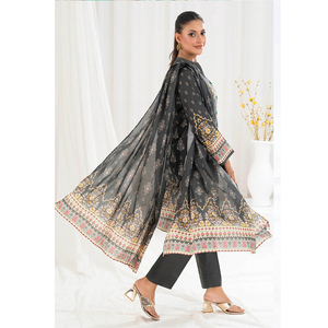 Bordado personalizado Salwar Kameez Casual Wear vestido nuevo diseño pakistaní césped Vestidos para mujeres indio y paquistaní ropa - Product Image 3