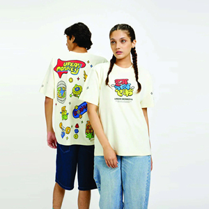 เสื้อยืดผู้ชายวินเทจผ้าคอตตอนหนักลำลองพิมพ์ลายสไตล์ฮิปฮอปสตรีทใหม่ฤดูร้อน - Product Image 1