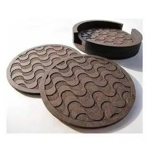 Custom Wooden <b>coaster</b> Drinks Mats Round Table <b>Coasters</b> Mats <b>Set</b> <b>Placemats</b> Office Coffee Dining Party Custom Outdoor Wedding - Product Image 1