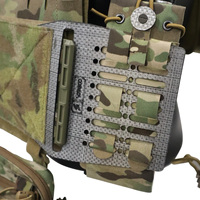 Panneau latéral léger en Tegris pour gilet tactique, découpe laser MOLLE pour porte-plaques