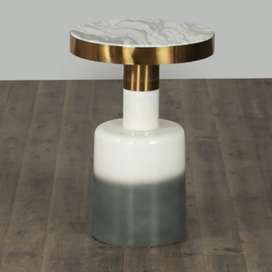 Meubles de luxe Table d'appoint Enduit de poudre verte Hôtel et Restaurant Décoration de salon Finition moderne Table d'appoint - Product Image 2