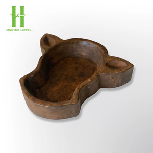 BEST SELLER Bol à pâte en bois, bol à pâte en bois personnalisé OEM, bol à pâte vintage coloré antique, centre de table, décoration de table - Product Image 5