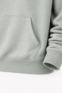 Sweat à capuche personnalisé vert menthe uni |   Sweat-shirt à capuche en polaire, coton et polyester |   Sweat-shirt unisexe OEM ODM - Product Image 4