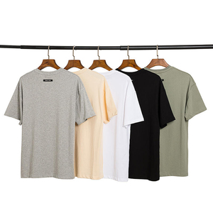 Camiseta de punto de algodón puro para hombre, camiseta de manga corta de tela suave de fábrica OEM, camiseta de moda informal con estampado personalizado para hombre - Product Image 2