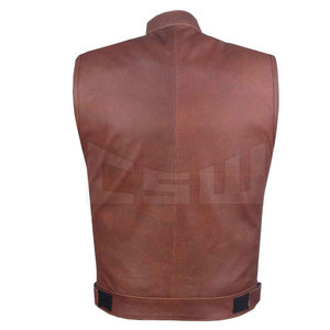 Débardeur élégant en cuir pour hommes, de haute qualité, 2019 - Product Image 4