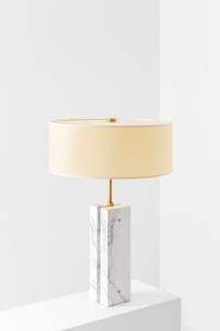 Lámpara de mesa decorativa para hotel, lámpara LED de metal, hierro, blanco, AC, moderna, 80, cristal, reloj LED de dominó, novedad - Product Image 3