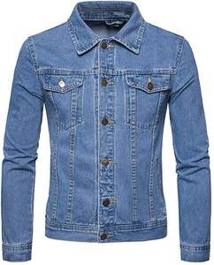 Vestes en jean d'hiver vintage Champ King pour hommes, boutonnées, 100 % coton, lavage à l'eau de Javel écologique, tendance 2025 - Product Image 3