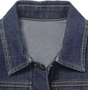 Chaqueta vaquera OEM para hombre, prendas de vestir informales, chaqueta de otoño, chaqueta vaquera abotonada, chaqueta vaquera de gran tamaño para hombre - Product Image 5