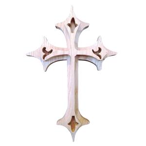 Cruz de madera decorativa Vintage para pared, corte láser, regalo religioso cristiano, suministros artesanales, Cruz de madera Natural para decoración del hogar - Product Image 1