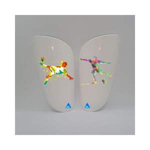 Figura de estándares de jugador de fútbol de alto nivel Espinilleras Equipo de protección masculino Especialmente diseñado Tipo 14A - Product Image 2