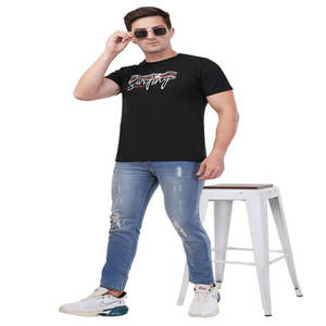 เสื้อยืดผ้าฝ้าย100% ของผู้ชายเสื้อยืดคอกลมเปิดไหล่ปล่อยว่างเสื้อยืดโอเวอร์ไซส์สำหรับผู้ชาย - Product Image 6