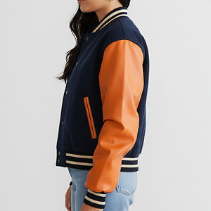 Chaqueta Universitaria de Invierno 2025, Estilo Casual, Talla Grande, Hombros Caídos, Logotipo Bordado Personalizado, Chaqueta Universitaria Gruesa - Product Image 6