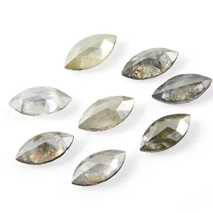 Excelentes y Buena Calidad de Diamantes Sueltos con Corte Marquesa, Color Sal y Pimienta, Certificados por IGI, de 0.004-0.038 Ct para la Fabricación de Joyas - Product Image 2