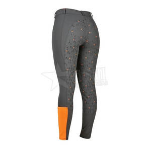 Pantalones deportivos ecuestres de secado rápido para mujer de alta calidad, pantalones de equitación con bolsillo estampado de silicona para exteriores - Product Image 2