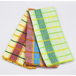 Serviette de cuisine à motif à carreaux de couleur verdâtre en provenance d'Inde, serviettes de cuisine personnalisées écologiques au prix le plus bas - Product Image 3