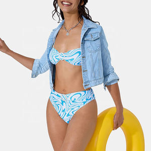 Design <b>Bikini</b> Custom Beachwear <b>Sexy</b> Piece <b>Set</b> Printed Logo Two Piece Women's Swimsuit <b>Sets</b> - Product Image 4