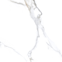 Carreaux de sol intérieurs antidérapants en porcelaine effet marbre Calacatta Blanc Doré brillant 600x1200mm pour salon