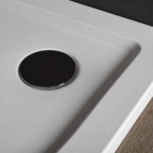 Plato de Ducha Semicircular de Acrílico de 80 CM de I AOSTA, una Adición Elegante a su Baño - Product Image 4