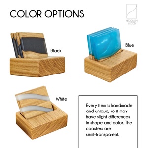 แผ่นรองแก้วหินเรซินใสพร้อมเกล็ดสีทองแผ่นรองเครื่องดื่มระดับพรีเมียมสำหรับการตั้งค่าโต๊ะและการตกแต่งบ้านที่หรูหรา - Product Image 5