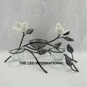 Bougeoir en métal durable à 8 lumières pour décorations de mariage et de fête, couleur noire, bougeoirs en forme d'arbre - Product Image 5