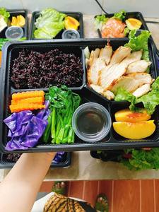 Most sold out 2025 factory Disposable Food Container with Lid 1-2-4 Compartments Black PP PET Plastic Take Away <b>Lunch</b> <b>Boxes</b> - Product Image 6
