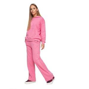 Ensemble de survêtement de luxe en molleton 100% coton uni de haute qualité pour femmes, couleur personnalisée, vente chaude, hiver, Wish Tell International - Product Image 5