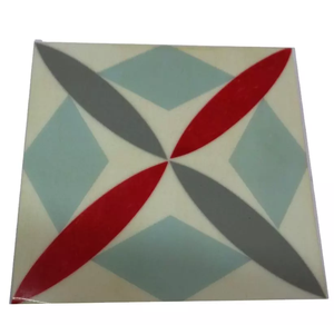 Natural <b>Wooden</b> & Colored Resin Designer Tea Cup Mats Pads Modern Style Trendy Design Square Household Dinnerware Glass Coaster - Product Image 4