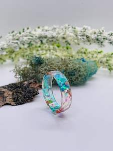 Bague en résine haute qualité étanche belle bague en résine naturelle bague de mode en gros naturel meilleure qualité couleur finishg - Product Image 5