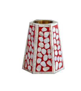 Brûleur de Bakhoor de style arabe de luxe fabriqué à la main incrustation de nacre support de lampe de thé en forme de cône de haute qualité pour les hôtels - Product Image 1