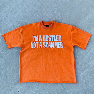 เสื้อยืดผ้าฝ้ายทอแบบสวมหัวสำหรับผู้ชายเสื้อครอปซักได้สำหรับผู้ชายเสื้อยืดคอกลมผ้าคอตตอน100เปอร์เซ็นต์โลโก้ออกแบบได้ตามต้องการ - Product Image 6