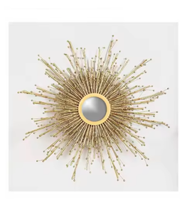 Espejo de pared de Metal moderno de alta exigencia para decoración del hogar, Espejos decorativos hechos a mano para el espacio vital, vestidor, gran llegada - Product Image 3