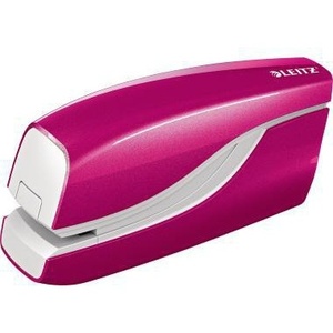 เครื่องเย็บกระดาษไฟฟ้า Leitz NeXXt WOW ความจุ 10 แผ่น (80 กรัม/ตารางเมตร) ขนาดคงที่ E1 โลหะ/พลาสติก สีชมพู-สำหรับใช้ในสำนักงาน - Product Image 1