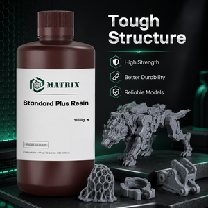 Résine standard plus haute résolution 8K pour imprimante 3D LCD, résine photopolymère résistante à faible odeur, surface d'impression lisse - Product Image 4