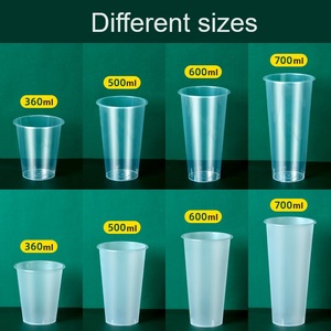 Vasos de Plástico PP de 16oz y 24oz con <span class=keywords><strong>Tapas</strong></span>, Personalizados al por Mayor, Desechables, Reciclables, <span class=keywords><strong>6</strong></span> Colores, para Postres, Jugos, Snacks, Bebidas Frías y Calientes - Product Image 6