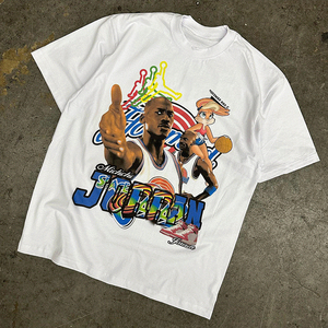 Haute qualité 100% coton Vintage lavage à l'acide o-cou T-Shirt hommes impression personnalisée Logo surdimensionné poids lourd solide motif microfibre - Product Image 4