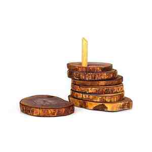 Haute demande avec un prix raisonnable Artisanat Logo personnalisé Sous-verres Noyer Mango Bois Conception personnalisée avec qualité d'exportation - Product Image 3