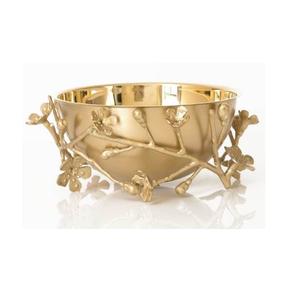 Bol à noix en acier inoxydable moderne haut de gamme facile à nettoyer plat de fruits en laiton poli pour la maison hôtel ou fête à manger servant - Product Image 6