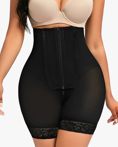 Sablier reine 4 os 3 boutonnage fermeture éclair taille haute ventre contrôle pantalon pêche hanche minceur taille corps façonnage hanche levage pantalon - Product Image 2