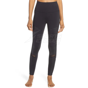 Leggings de yoga sur mesure de style nouveau, couleur personnalisée, taille élastique unie, leggings pour femmes de haute qualité fabriqués au Pakistan - Product Image 2