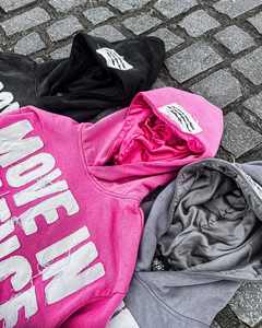 Vente en gros de sweatshirt à capuche personnalisé multicolore pour hommes sweatshirts à capuche vintage délavés à l'acide avec appliques brodées pour hommes - Product Image 5