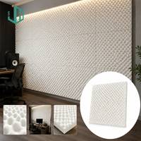 Panneaux acoustiques en mousse de coton ondulée JH Modern Egg Crate, insonorisants et isolants pour studio, maison, hôtel, KTV, musique, garantie 3 ans