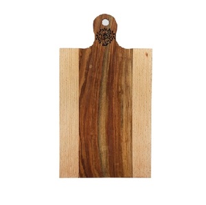 Árbol DE LA VIDA Sheesham y madera de haya Tabla de cortar de 15 pulgadas para carne Verduras Frutas Casa Calentamiento Regalo Tabla de servir de madera - Product Image 1