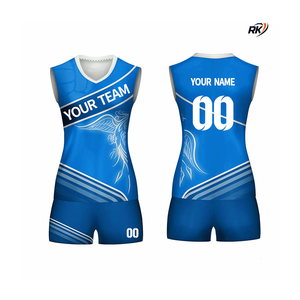 Haute qualité prix raisonnable sublimation personnalisé imprimé hommes femmes couleur unie sans manches uniforme de volley-ball - Product Image 2