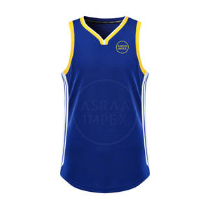 Maillot de basket-ball respirant de haute qualité nouveau design grande taille confortable pour la saison estivale en gros - Product Image 1