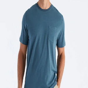 เสื้อยืดคอกลมสีทึบสำหรับผู้ชายเสื้อยืดแบบสั่งตัด - Product Image 1