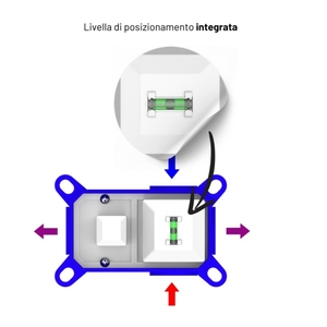 Miscelatore doccia integrato a leva singola a 1 e 2 vie con o senza deviatore per l'installazione del sistema Box-rubinetti da bagno e doccia - Product Image 5