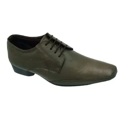 Chaussures habillées courtes respirantes en caoutchouc souple de haute qualité en cuir de luxe formelles marron de gamme supérieure pour hommes